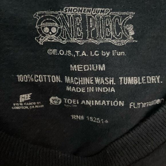 Funimation Black Luffy G-Friends Tshirt - Picture 4 of 4